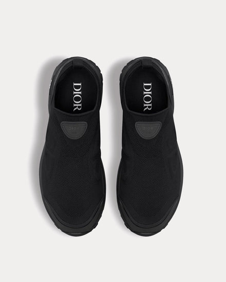 Dior B30 Countdown Techical Mesh & Fabric Black Slip On Sneakers - 2