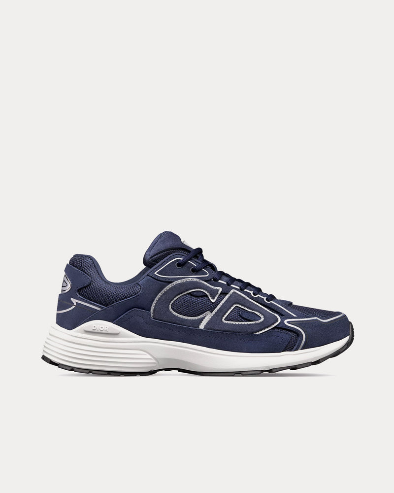 Dior B30 Countdown Suede Navy Blue Low Top Sneakers - 1