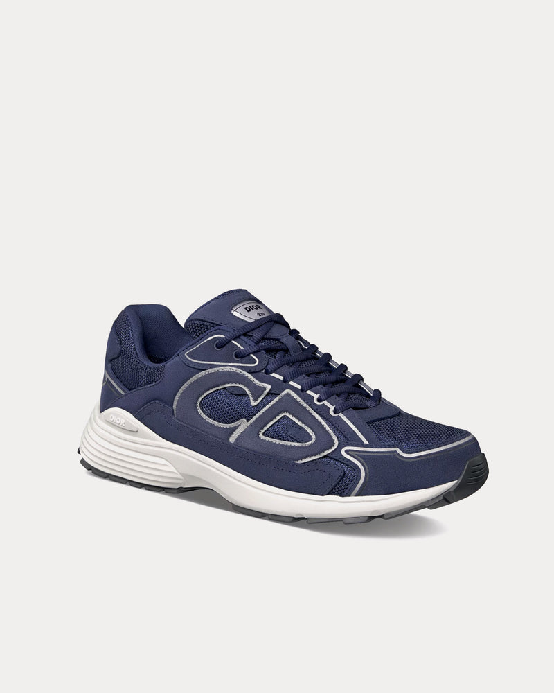 Dior B30 Countdown Suede Navy Blue Low Top Sneakers - 3