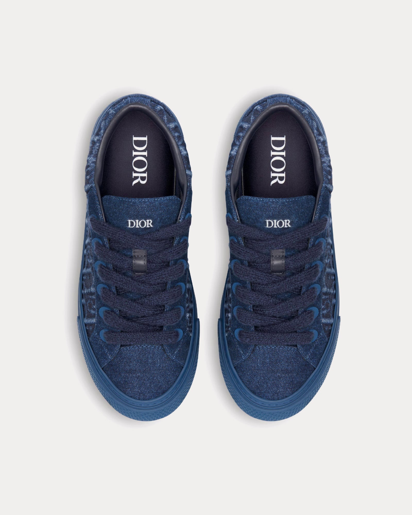 Dior - B33 Dior Oblique Denim Blue Low Top Sneakers