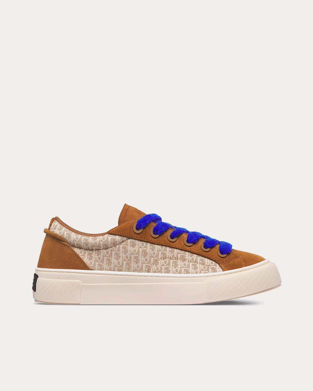 Dior B33 Brown and Cream Dior Oblique Jacquard and Brown Suede Low Top