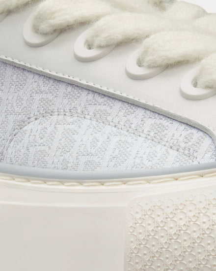 Dior B33 White Smooth Calfskin and Dior Oblique Jacquard Low Top Sneakers - 5