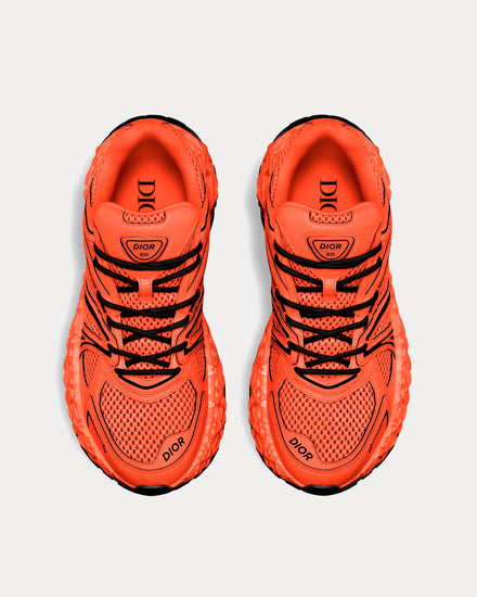 Dior x Kaws B35 NXXT Vermilion Red Technical Fabric and Vermilion Red Technical Mesh Low Top Sneakers - 2