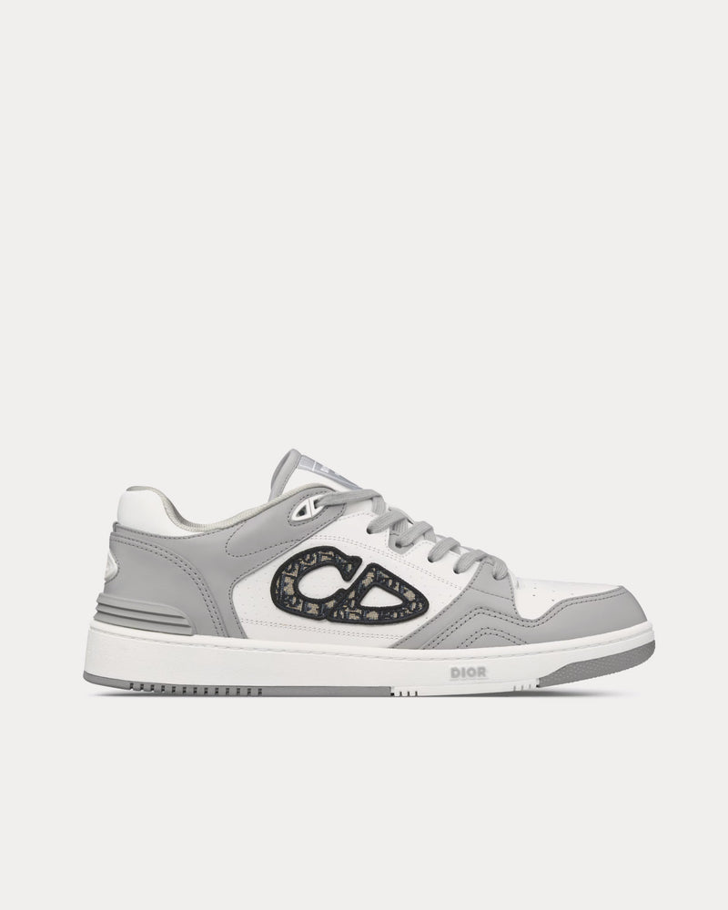 Dior Men's B57 Dior Gray and White Smooth Calfskin with Beige and