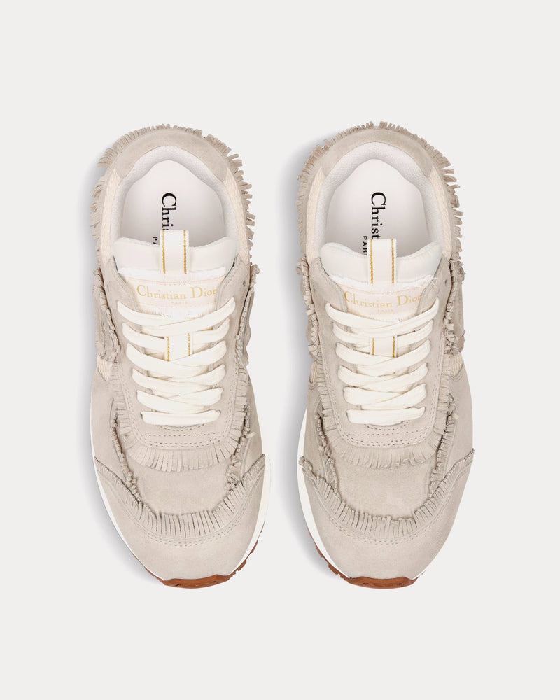 Dior Women's C'est Dior Suede Calfskin & Mesh Ecru Low Top