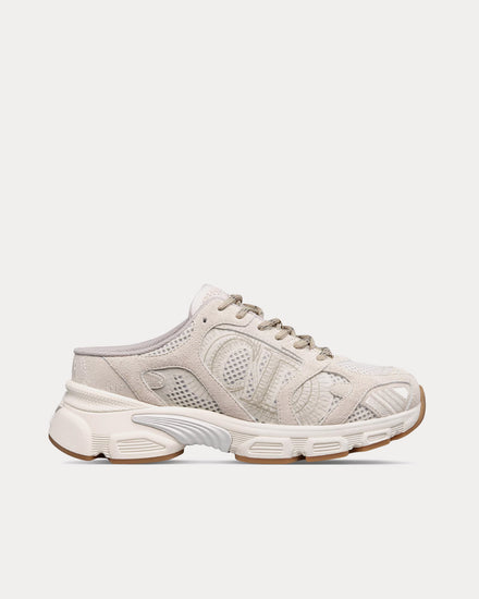 Dior Chrono Mesh & Suede Calfskin Beige Sneaker Mules - 1