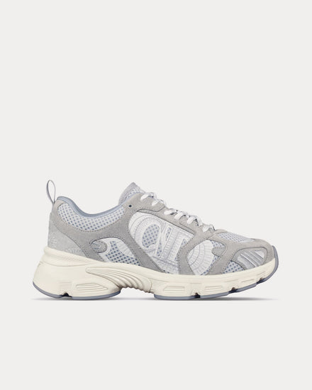 Dior Chrono Mesh & Suede Calfskin Gray Low Top Sneakers - 1