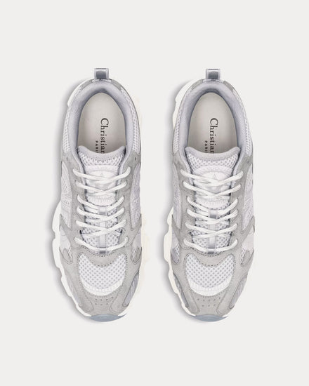 Dior Chrono Mesh & Suede Calfskin Gray Low Top Sneakers - 2
