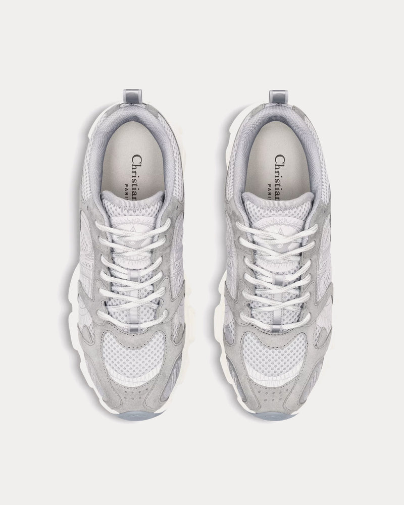 Dior Chrono Mesh & Suede Calfskin Gray Low Top Sneakers - 2