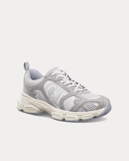 Dior Chrono Mesh & Suede Calfskin Gray Low Top Sneakers - 3