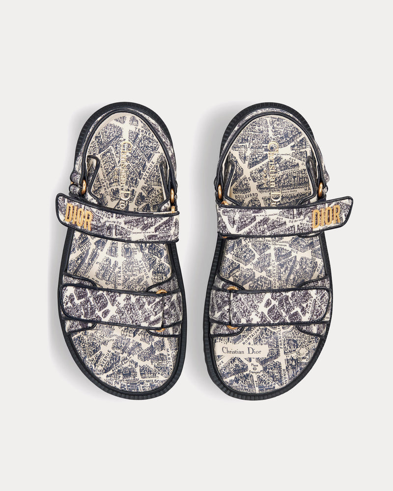 Dior Women's Dioract White and Navy Blue Technical Fabric