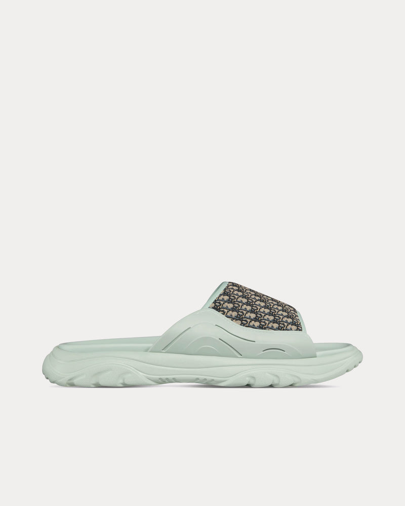 Dior Men's H-Town Light Green Rubber with Beige and Black Dior