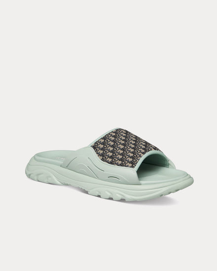 Dior Men's H-Town Light Green Rubber with Beige and Black