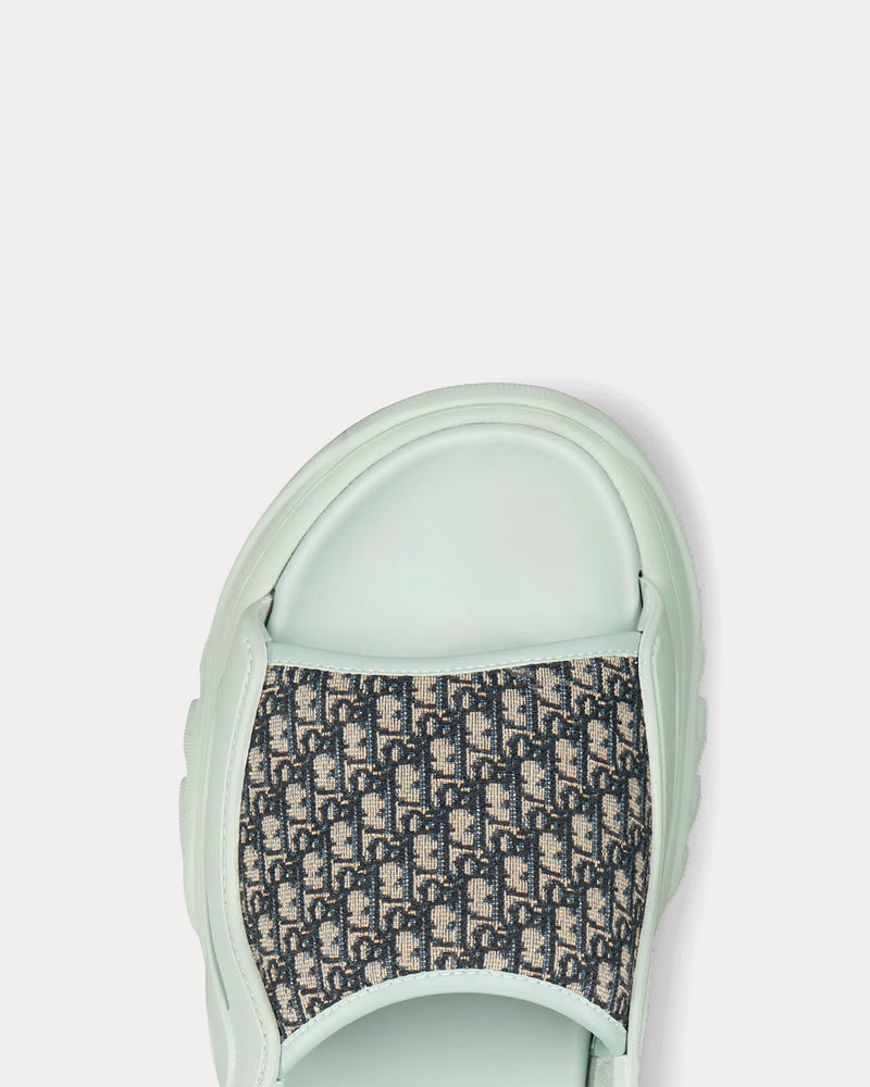 Dior Men's H-Town Light Green Rubber with Beige and Black Dior