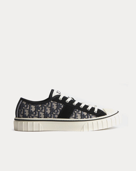 Dior Hooper Beige / Blue Low Top Sneakers - 1