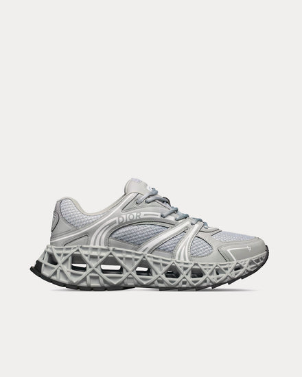 Dior B35 NXXT Technical Fabric & Mesh Grey Low Top Sneakers - 1
