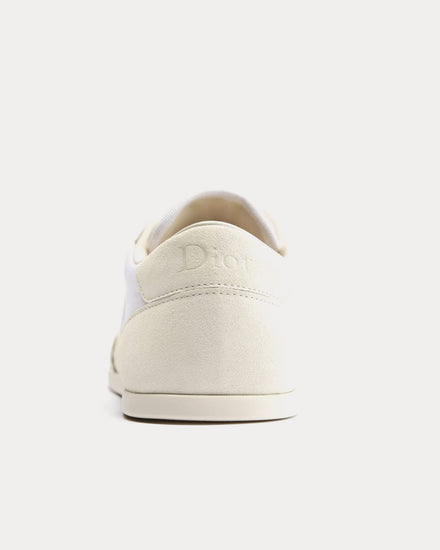 Dior Ribbon Suede Calfskin & Technical Fabric White Low Top Sneakers - 4