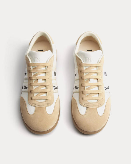 Dior Ribbon Suede Calfskin White / Beige Low Top Sneakers - 2