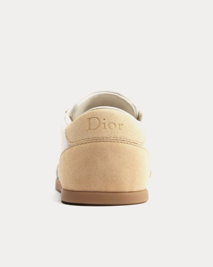 Dior Ribbon Suede Calfskin White / Beige Low Top Sneakers - 4