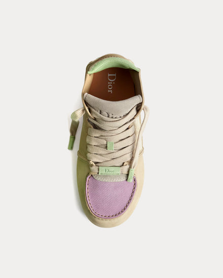Dior Roadie in Nubuck & Suede Beige / Green / Purple Boots - 2