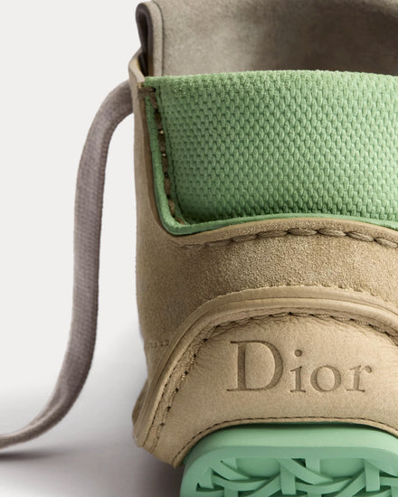Dior Roadie in Nubuck & Suede Beige / Green / Purple Boots - 4