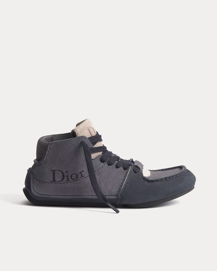 Dior Roadie in Nubuck & Suede Deep Blue Boots - 1