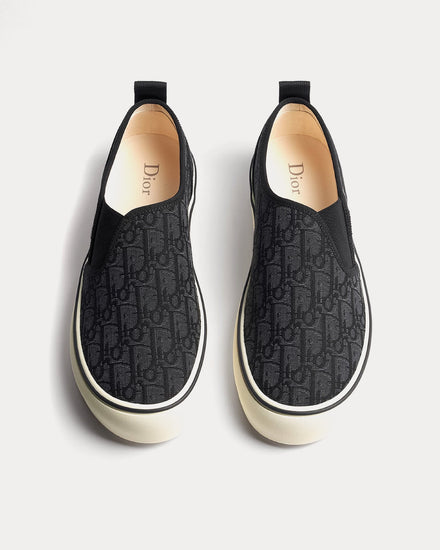 Dior Saltwind Black Slip On Sneakers - 2