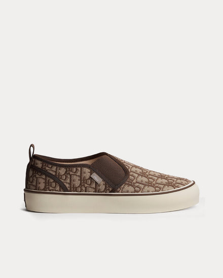 Dior Saltwind Brown Slip On Sneakers - 1