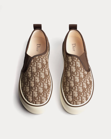 Dior Saltwind Brown Slip On Sneakers - 2