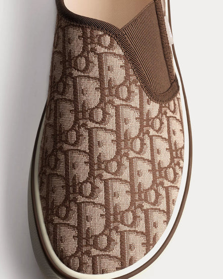 Dior Saltwind Brown Slip On Sneakers - 4