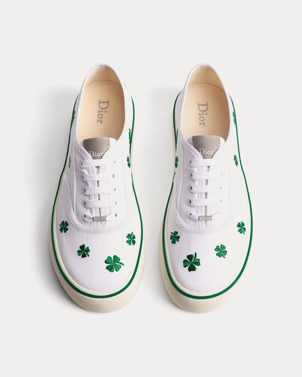 Dior Saltwind White / Green Low Top Sneakers - 2