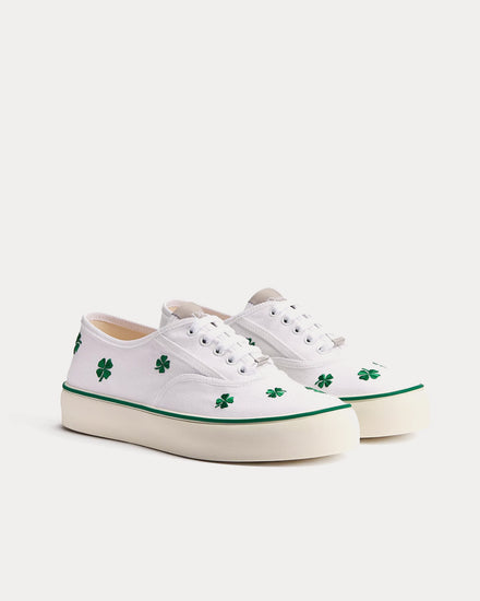 Dior Saltwind White / Green Low Top Sneakers - 3