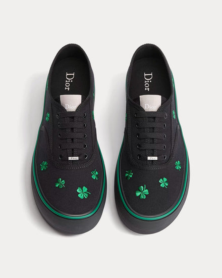 Dior Saltwind Black / Green Low Top Sneakers - 2