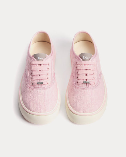 Dior Saltwind in Dior Oblique Jacquard Pink Low Top Sneakers - 2