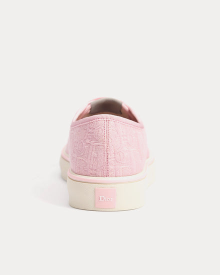 Dior Saltwind in Dior Oblique Jacquard Pink Low Top Sneakers - 4