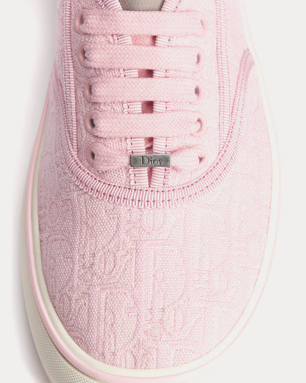 Dior Saltwind in Dior Oblique Jacquard Pink Low Top Sneakers - 5