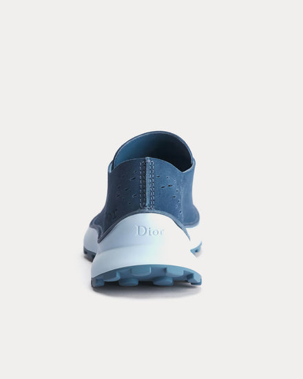 Dior Squash Suede Blue Low Top Sneakers - 3