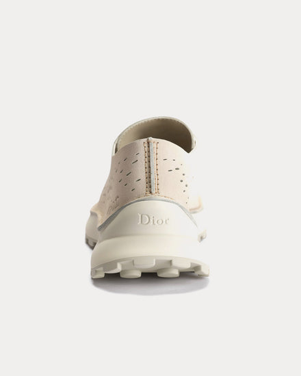 Dior Squash Suede Cream Low Top Sneakers - 3