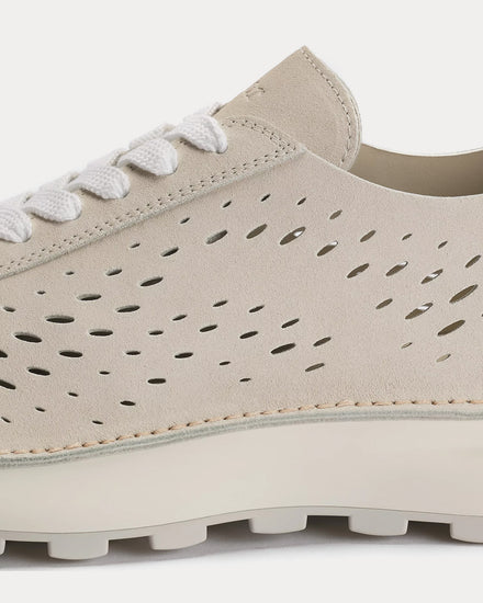 Dior Squash Suede Cream Low Top Sneakers - 4