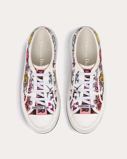 【DIOR/セール！】WALK'N'DIOR Florilegio スニーカー Dior Women's Walk'n'Dior Platform White Multicolor