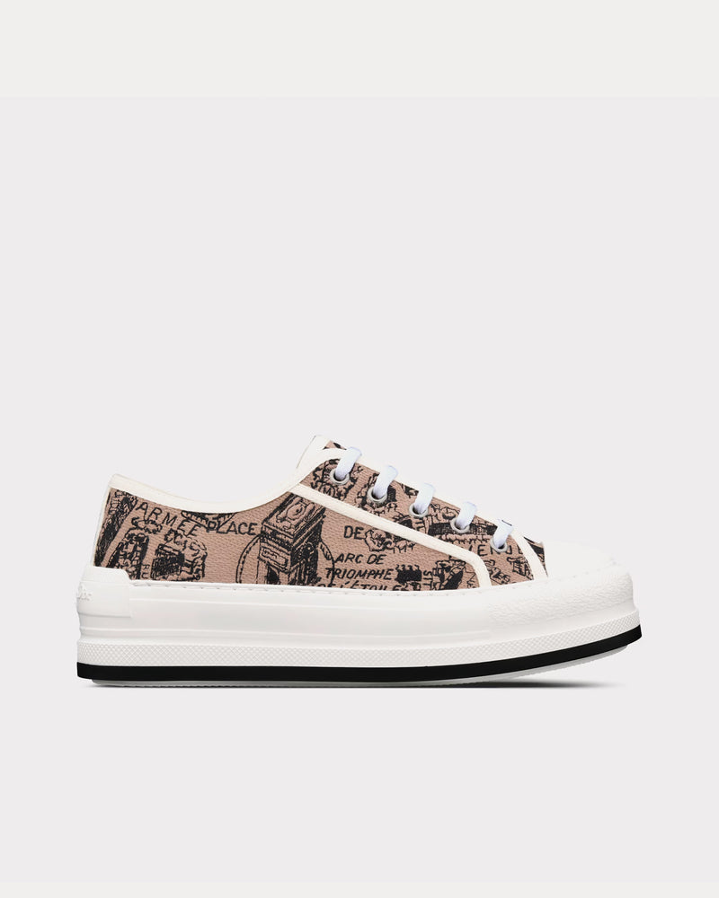 Dior Women's Walk'n'Dior Platform Beige and Black Cotton