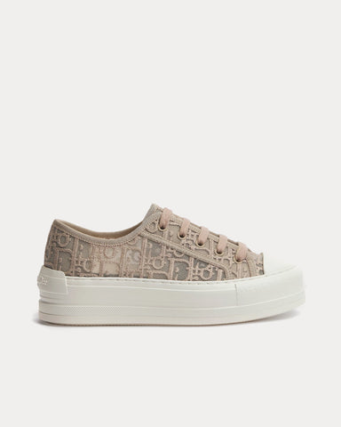 Dior Walk'n'Dior Platform Embroidered Mesh Trench Low Top Sneakers