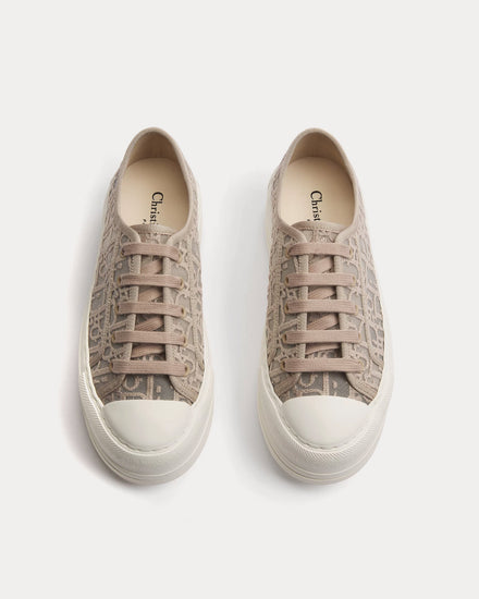 Dior Walk'n'Dior Platform Embroidered Mesh Trench Low Top Sneakers - 2