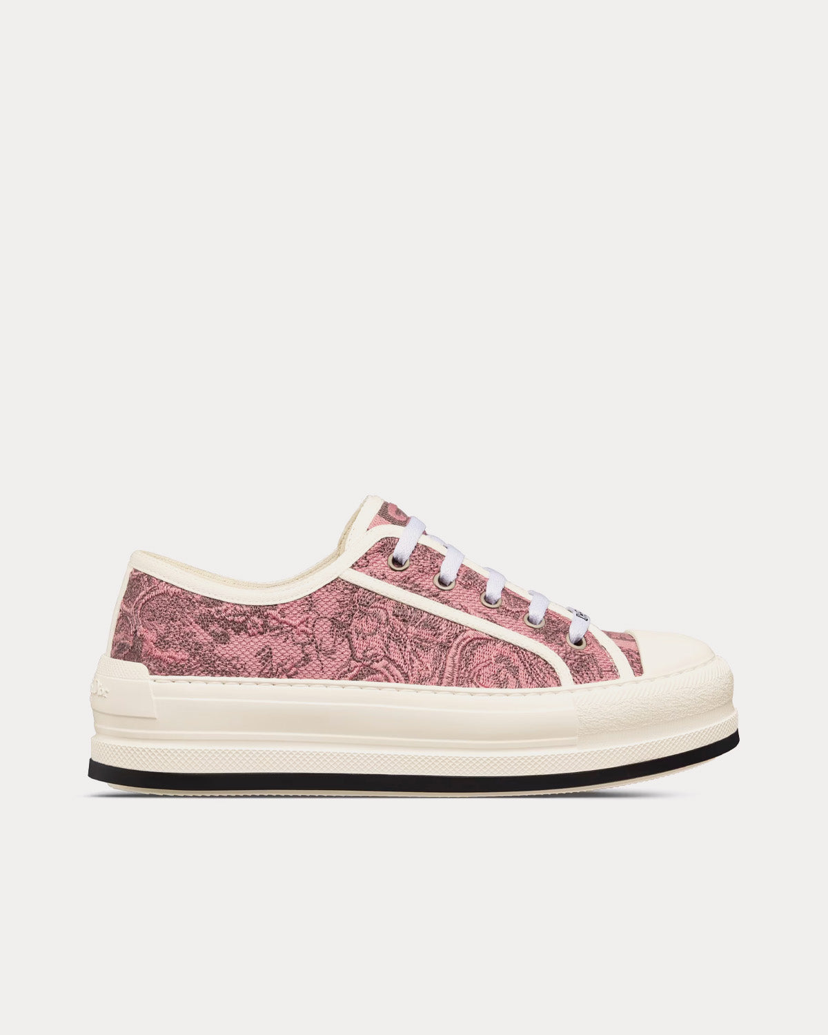 スニーカー Walk'n'Dior Toile de Jouy Mexico Platform Sneakers Walk'n'Dior Platform Sneaker • White and Gold-Tone Toile de