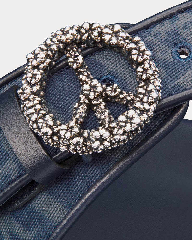 【Denim Tears x Dior】アクアサンダルOblique And Peace Sign Denim Tears x Dior Aqua Sandal 