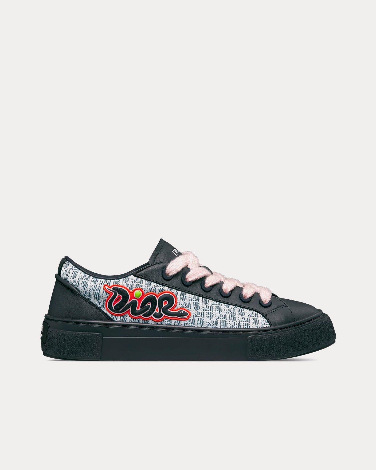 Dior x Kaws Men's B33 Calfskin & Dior Oblique Canvas Navy