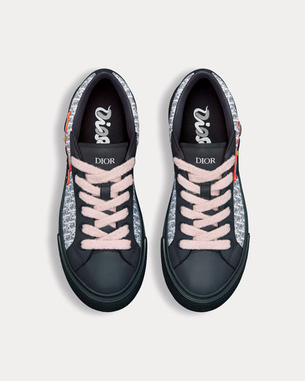 Dior x Kaws Men's B33 Calfskin & Dior Oblique Canvas Navy