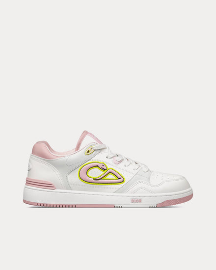 Dior x Kaws Men's B57 Smooth Calfskin & Suede White / Pink
