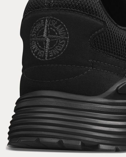 Dior x Stone Island B30 Limited & Numbered Edition Black Technical Mesh and Black Dyed Cotton Low Top Sneakers - 4