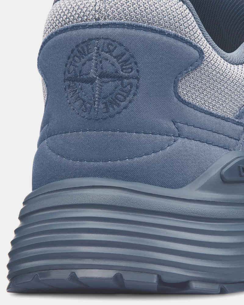 Dior x Stone Island B30 Limited & Numbered Edition Blue Technical Mesh and Blue Dyed Cotton Low Top Sneakers - 4